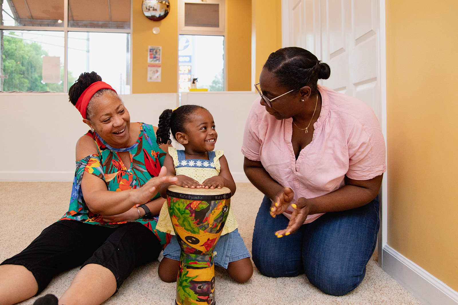 Djembe drums at The Music Class